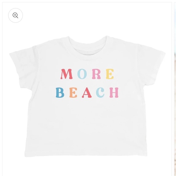 Feather 4 Arrow More Beach Crop Tee sz 6 - Picture 2 of 6